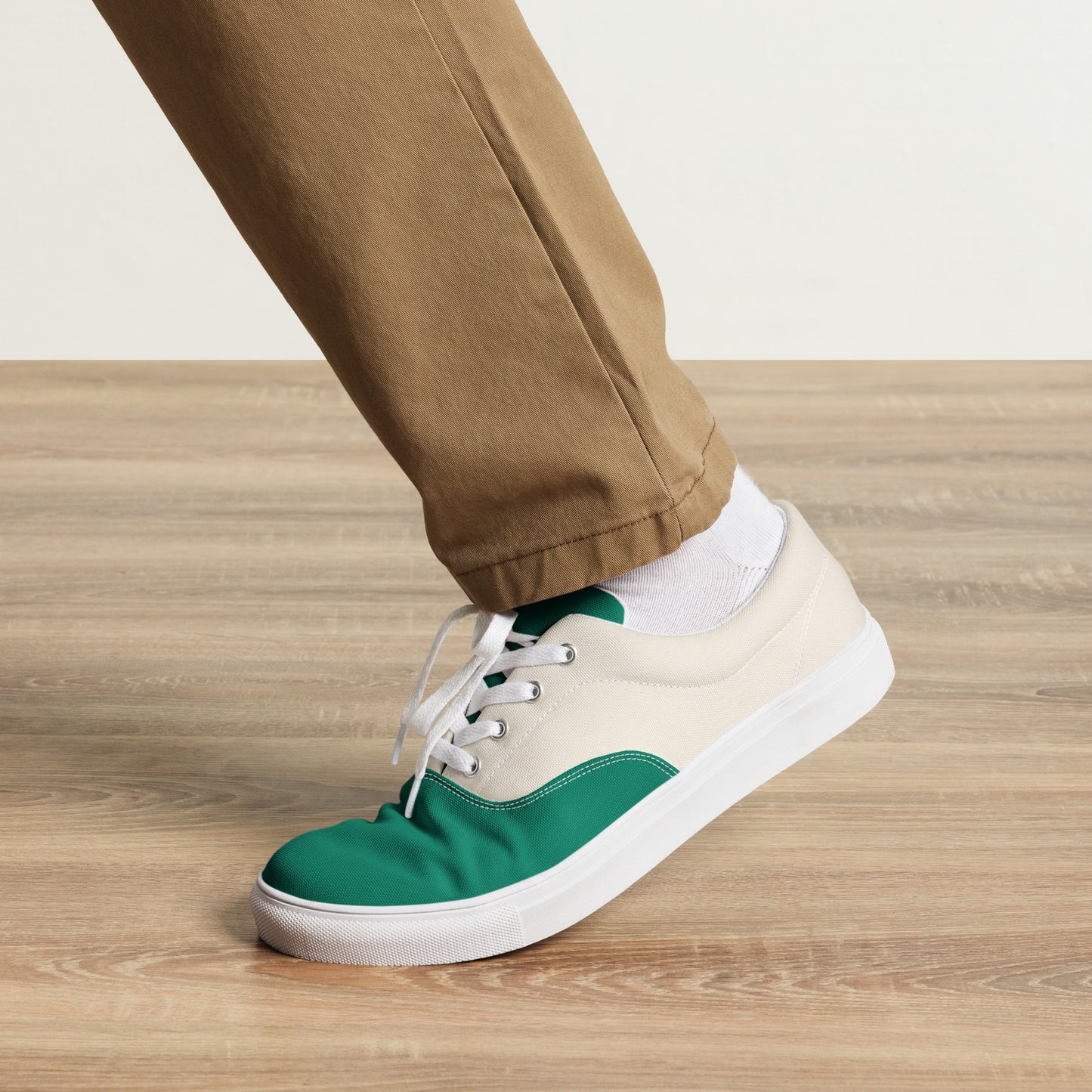 Men's Canvas Shoes – Eco-Friendly Lace-Up Design Inspired by Nature -