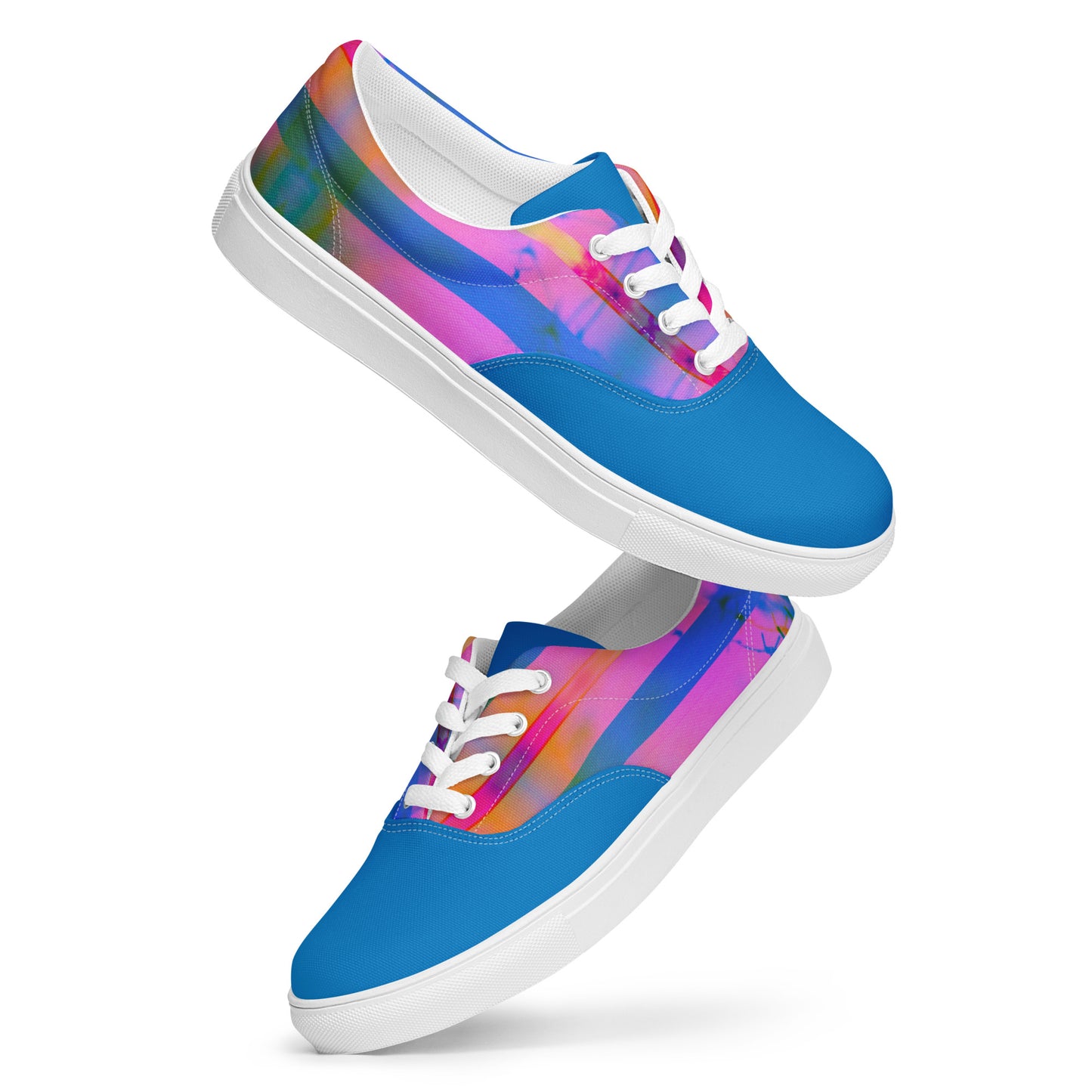 Men’s Lace-Up Canvas Shoes - Sleek Design Inspired by Karma for Everyday Style -