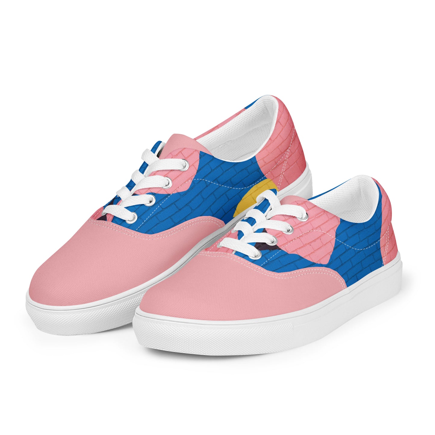 Men's Lace Up Canvas Shoes - Stylish Comfort with a Sleek Design Inspired by Imagination -
