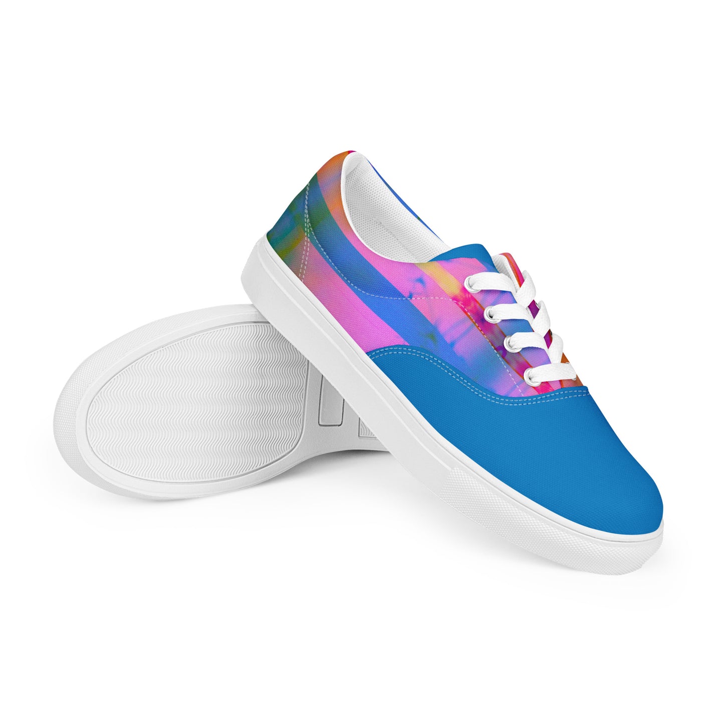 Men’s Lace-Up Canvas Shoes - Sleek Design Inspired by Karma for Everyday Style -