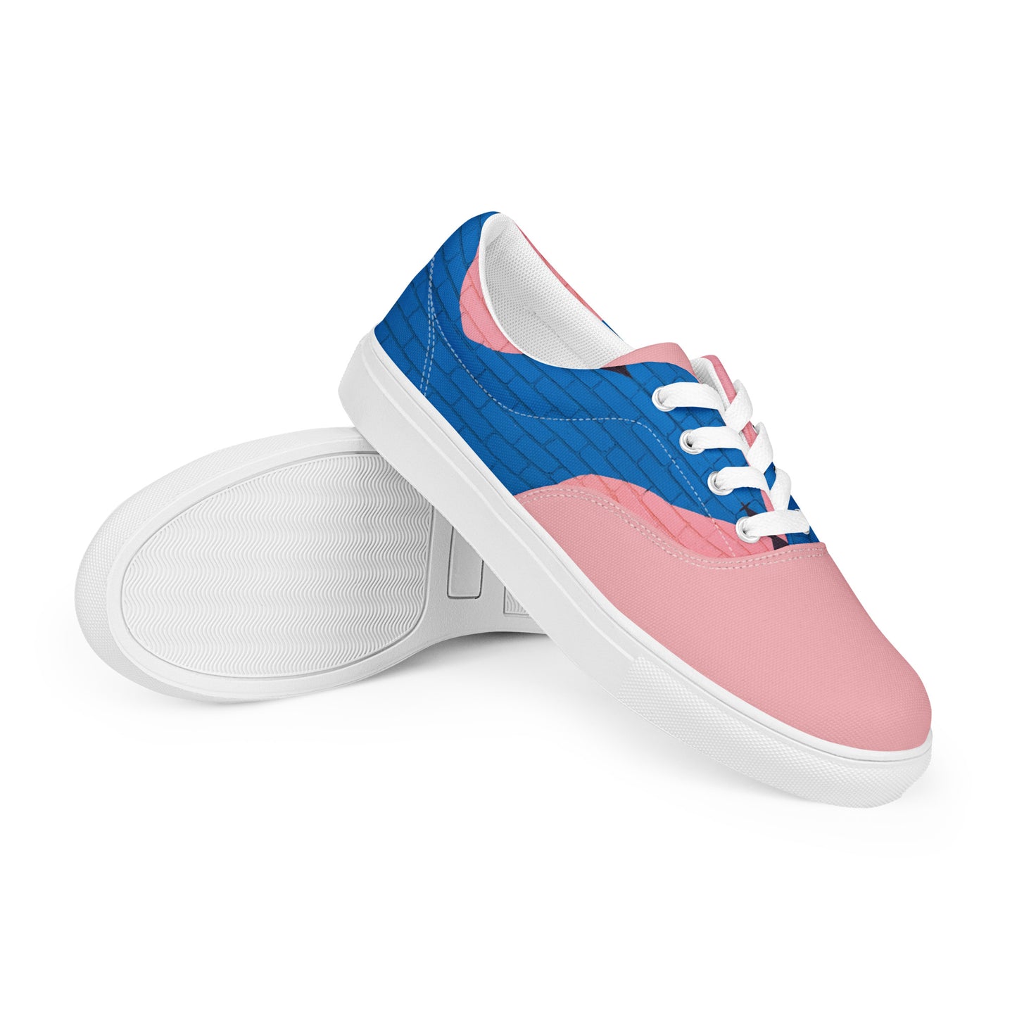 Men's Lace Up Canvas Shoes - Stylish Comfort with a Sleek Design Inspired by Imagination -