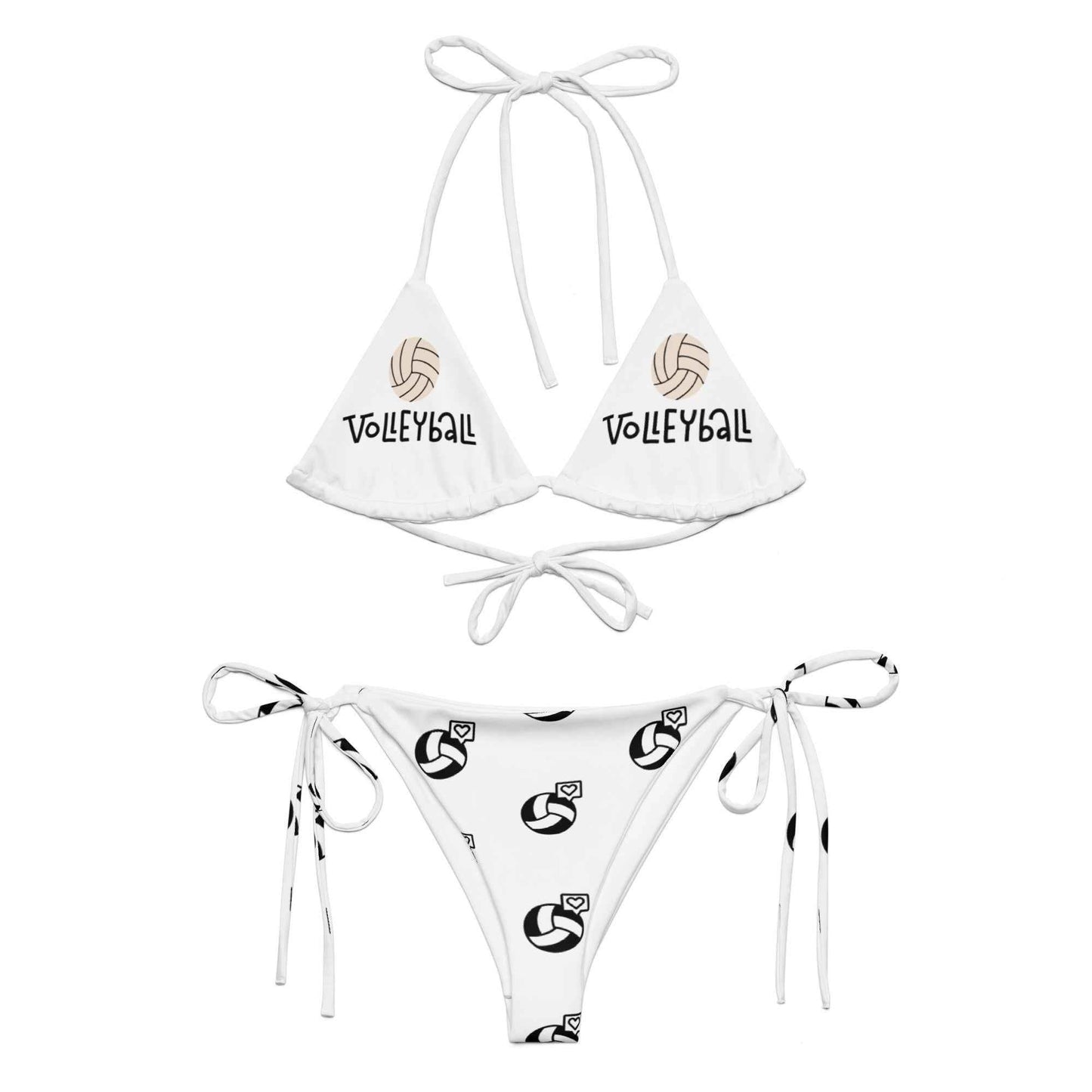 Sustainable Recycled Bikini Set for Active Volleyball Lifestyle -