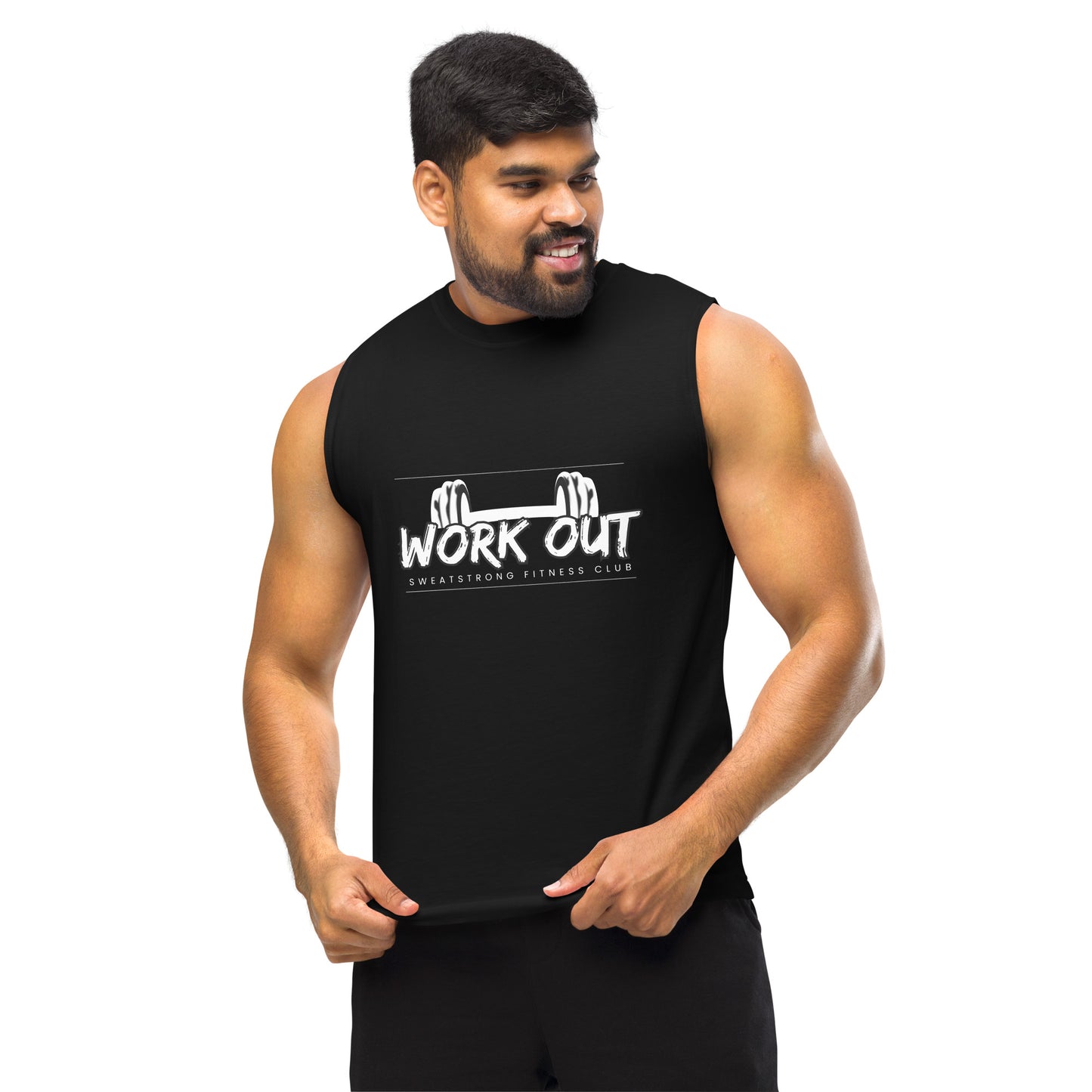 Men's Work Out Muscle Shirt - Gym Fitness Motivation