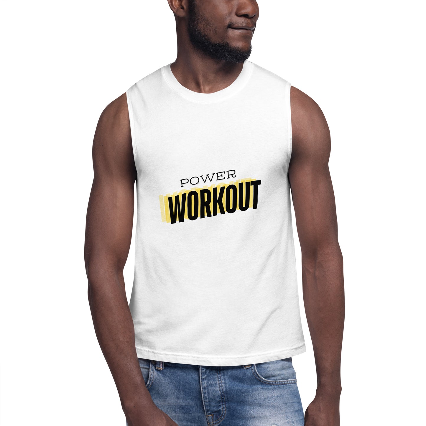 Men's Muscle Shirt Power Workout Performance - Unleash Your Strength