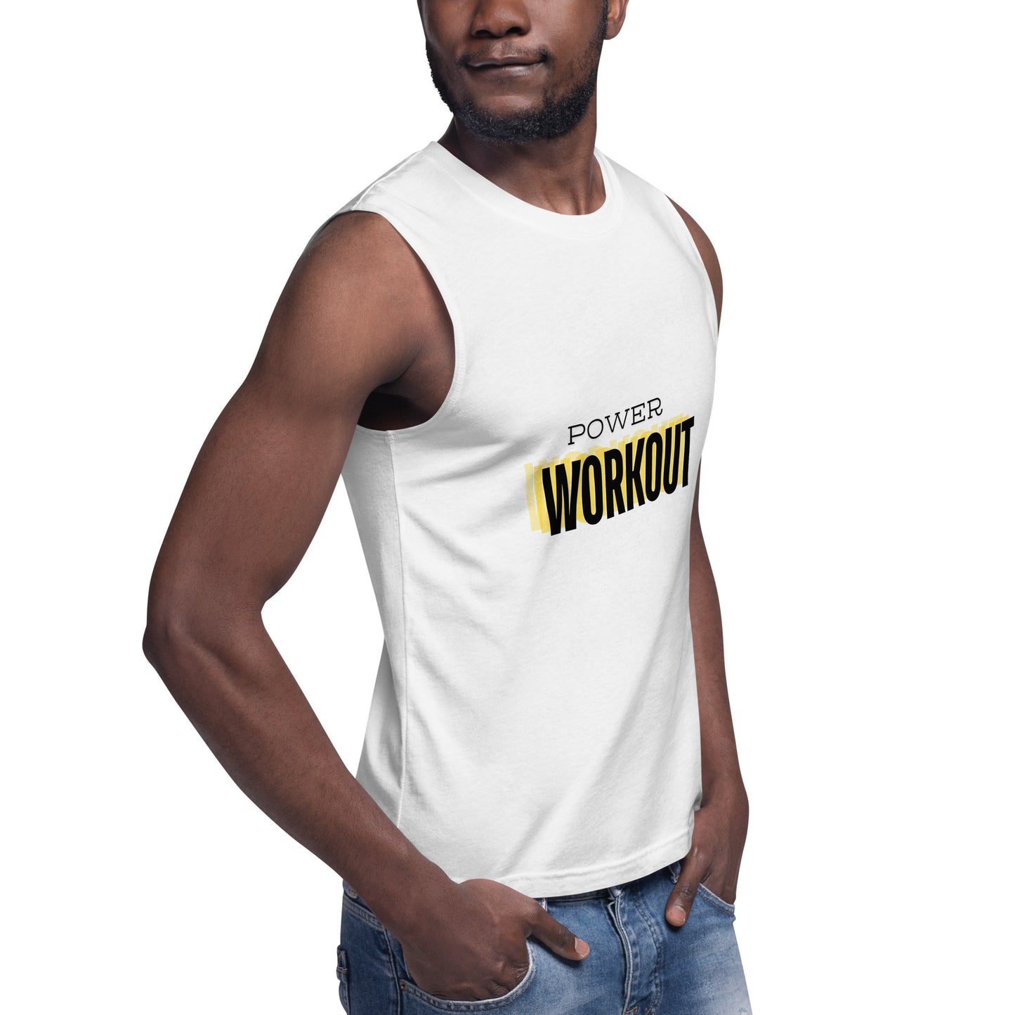 Men's Muscle Shirt Power Workout Performance - Unleash Your Strength