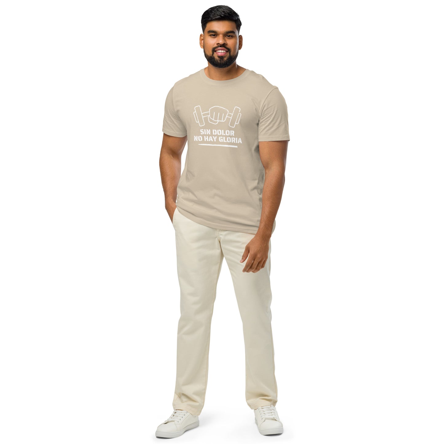 Men's Organic Mid-Light T-Shirt Sin Dolor No Hay Gloria | No Pain No Glory