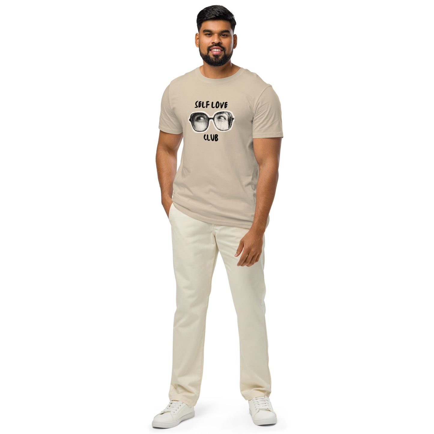 Men's Organic Mid-Light T-Shirt Self Love Club Fitness | Empowering