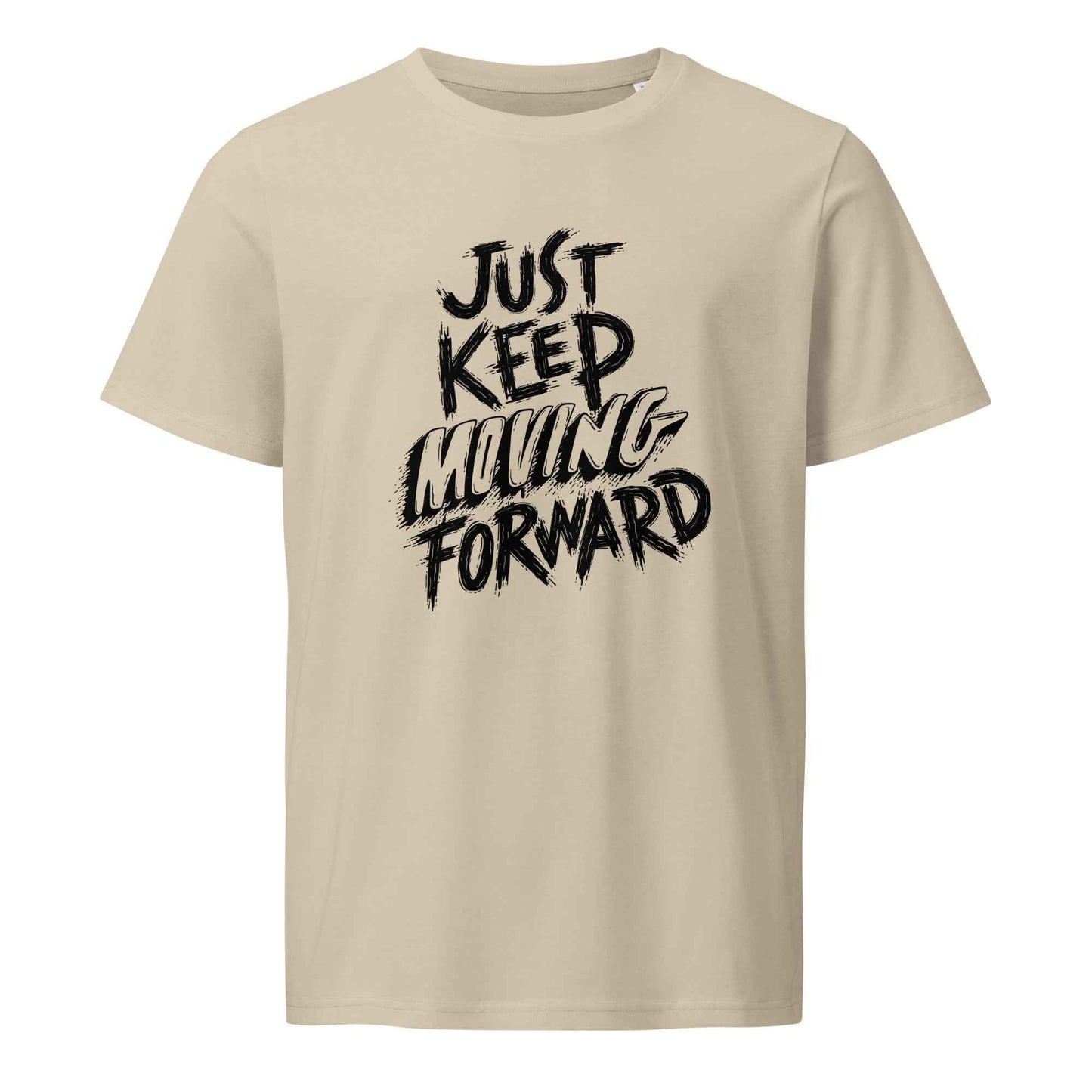 Men's Organic T-Shirt - Mid-Light Design Just Keep Moving Forward