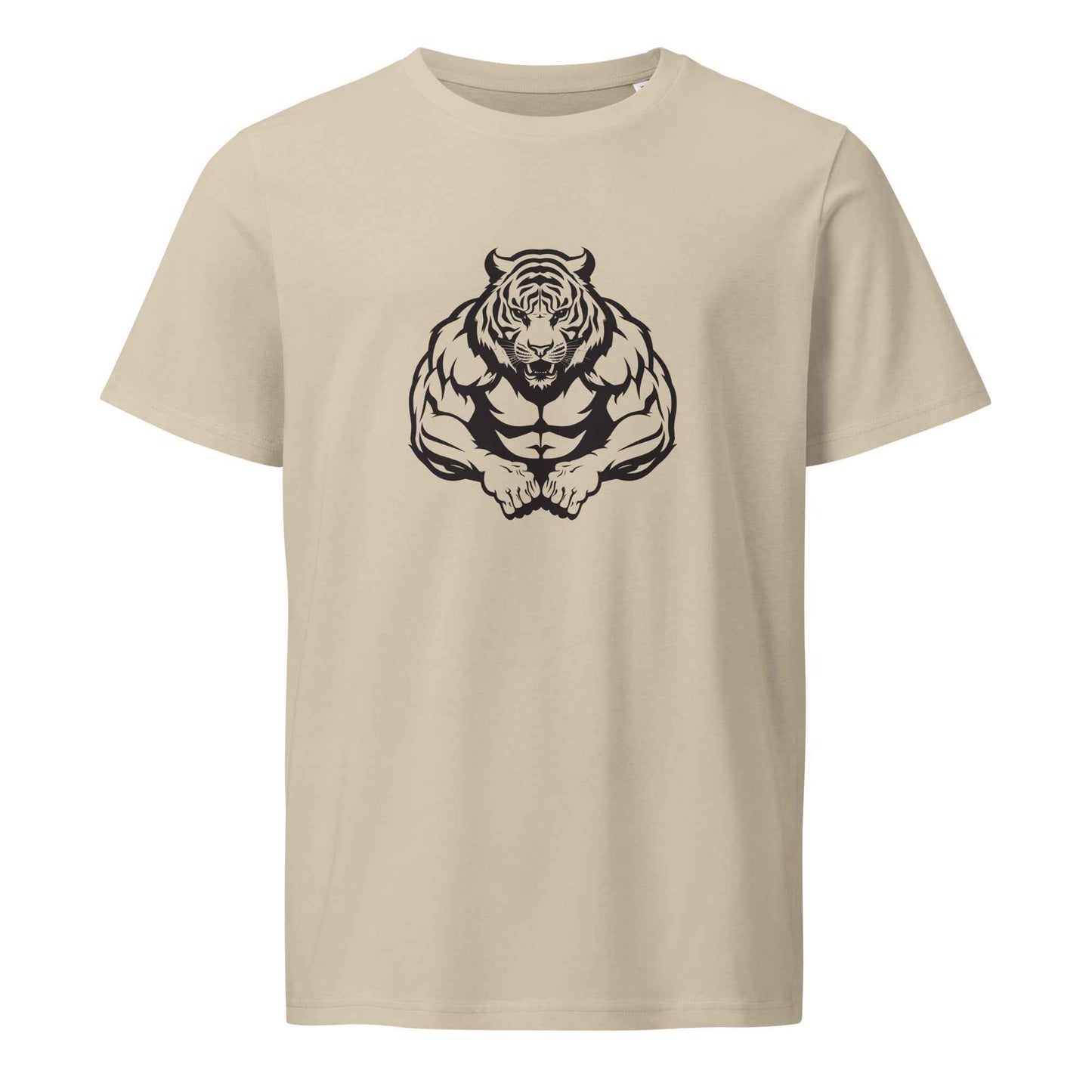 Men's Organic T-Shirt - Tiger Strong Mid-Light Activewear for Workouts