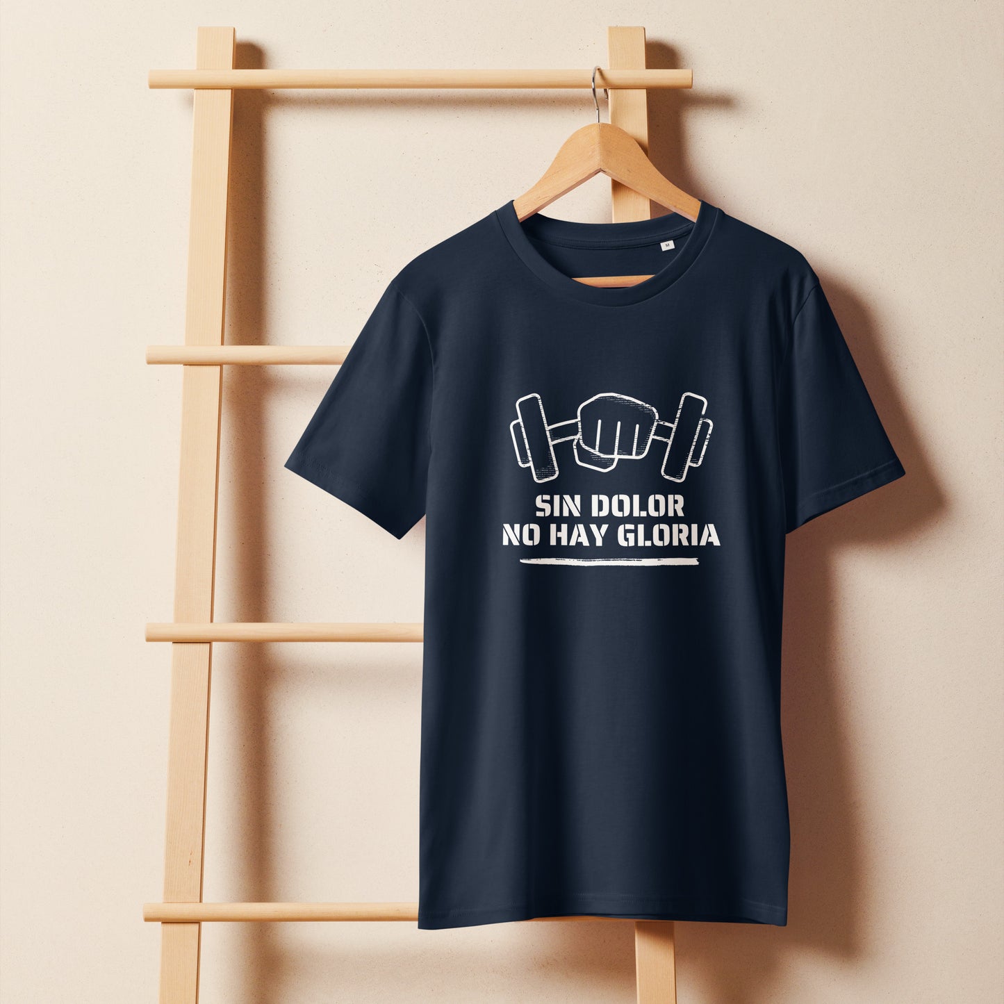 Men's Organic Mid-Light T-Shirt Sin Dolor No Hay Gloria | No Pain No Glory