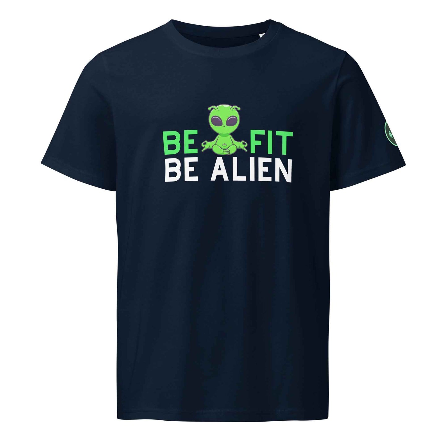 Men's Organic T-Shirt for Fitness | Be Fit Be Alien Fun Mid-Light Apparel