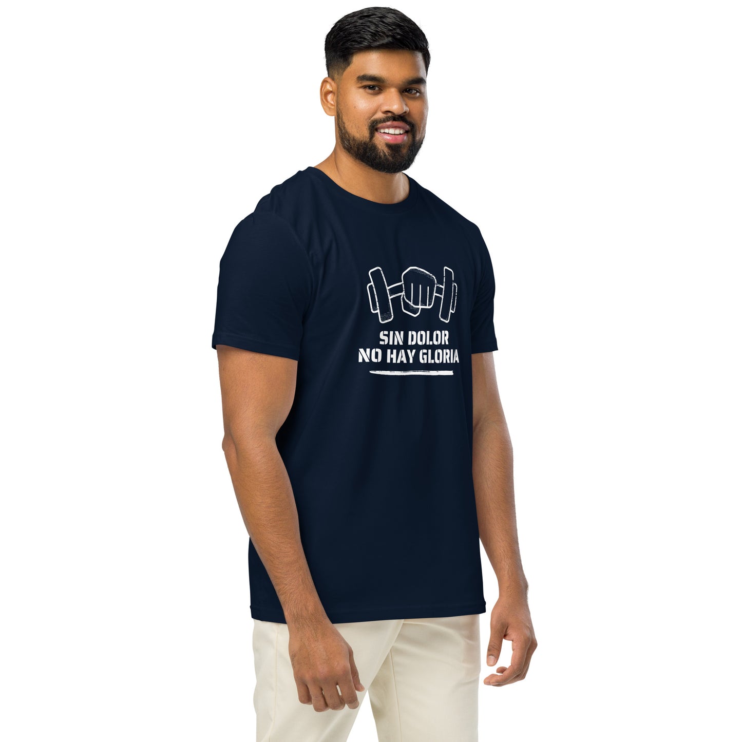 Men's Organic Mid-Light T-Shirt Sin Dolor No Hay Gloria | No Pain No Glory