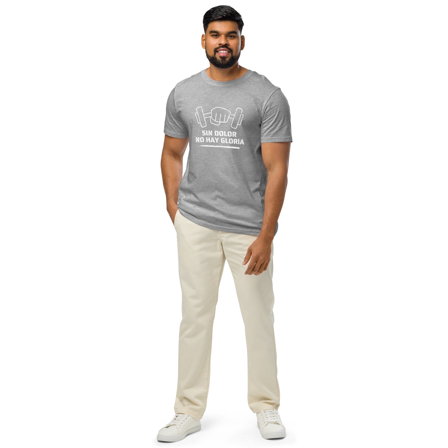 Men's Organic Mid-Light T-Shirt Sin Dolor No Hay Gloria | No Pain No Glory