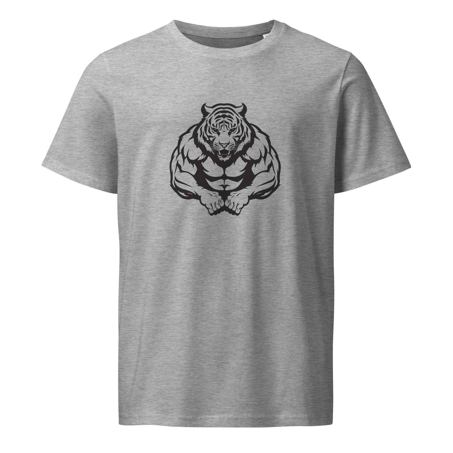 Men's Organic T-Shirt - Tiger Strong Mid-Light Activewear for Workouts