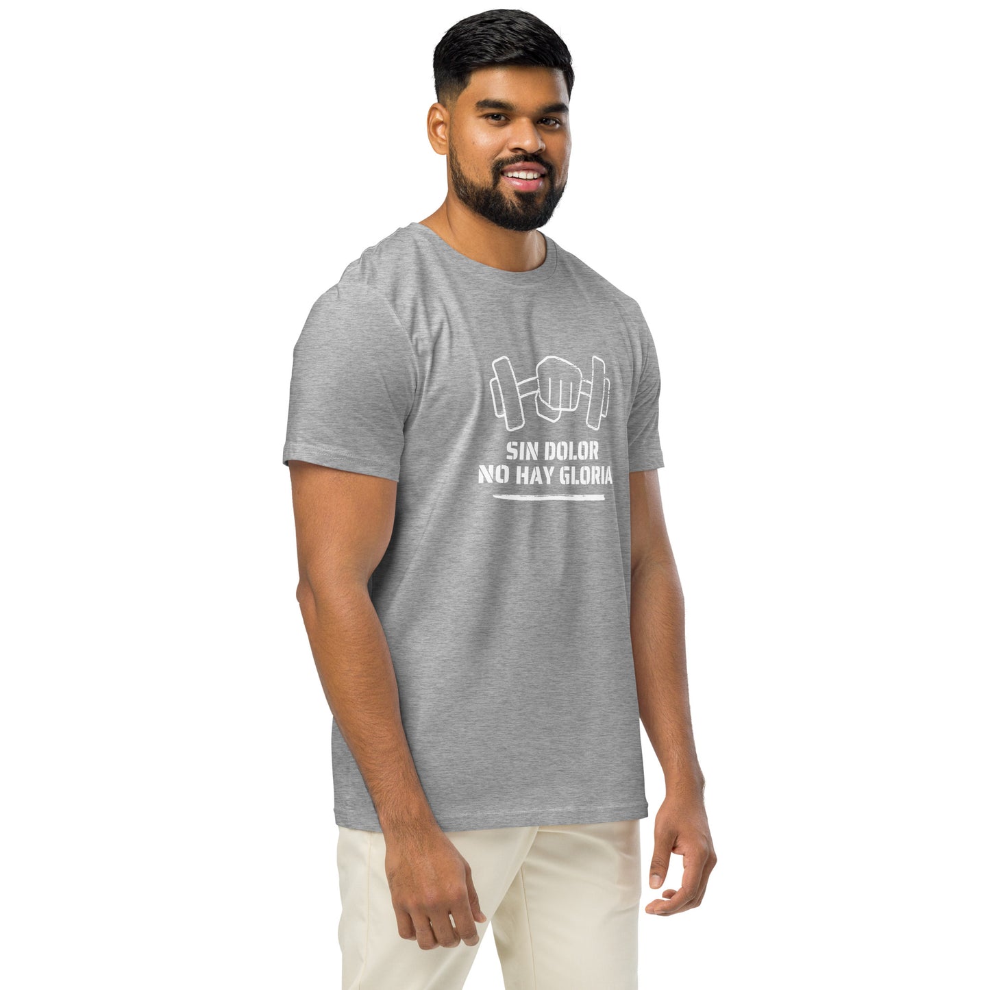 Men's Organic Mid-Light T-Shirt Sin Dolor No Hay Gloria | No Pain No Glory