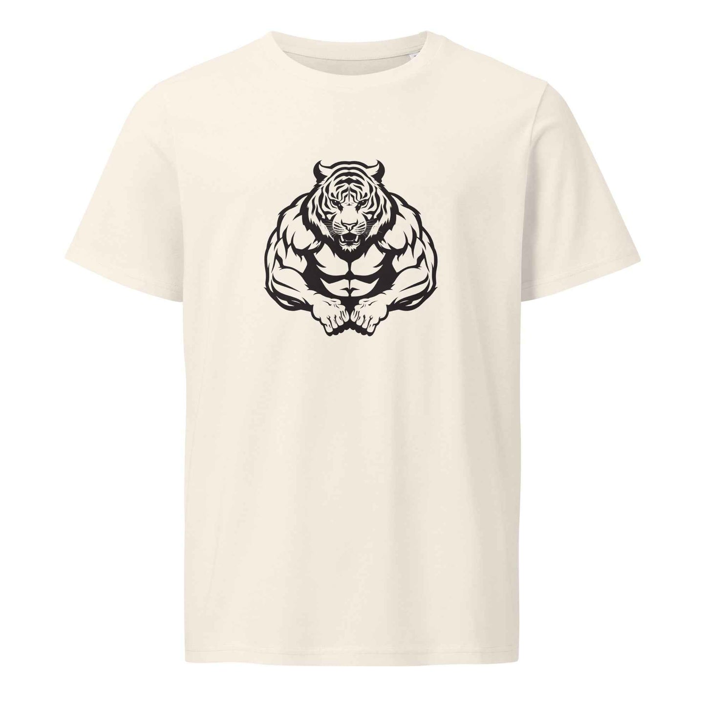 Men's Organic T-Shirt - Tiger Strong Mid-Light Activewear for Workouts