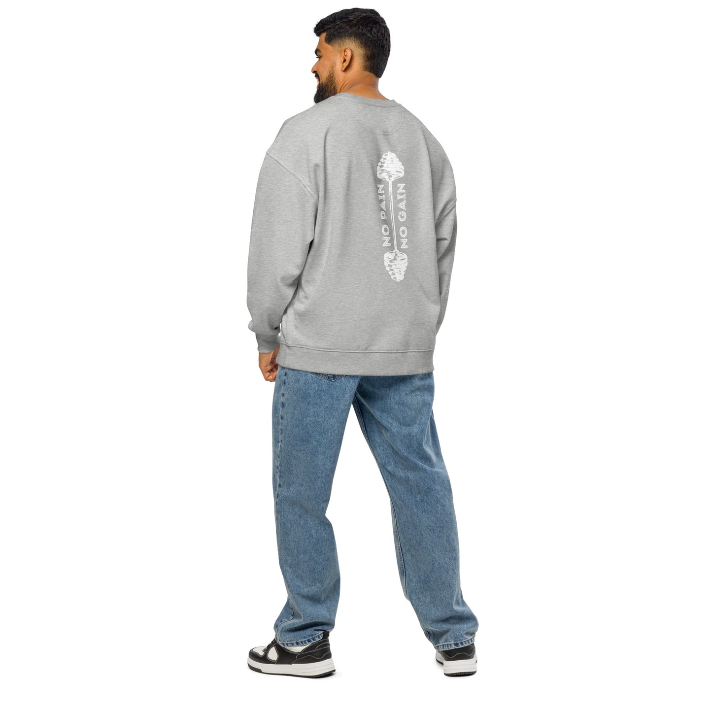 Men's Organic Oversized Sweatshirt Weightlifting | Fitness Apparel