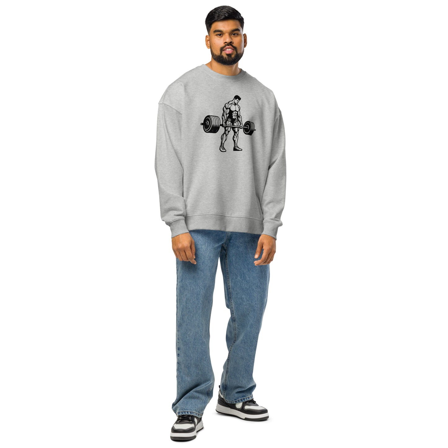 Men's Organic Oversized Sweatshirt Weightlifting | Fitness Apparel