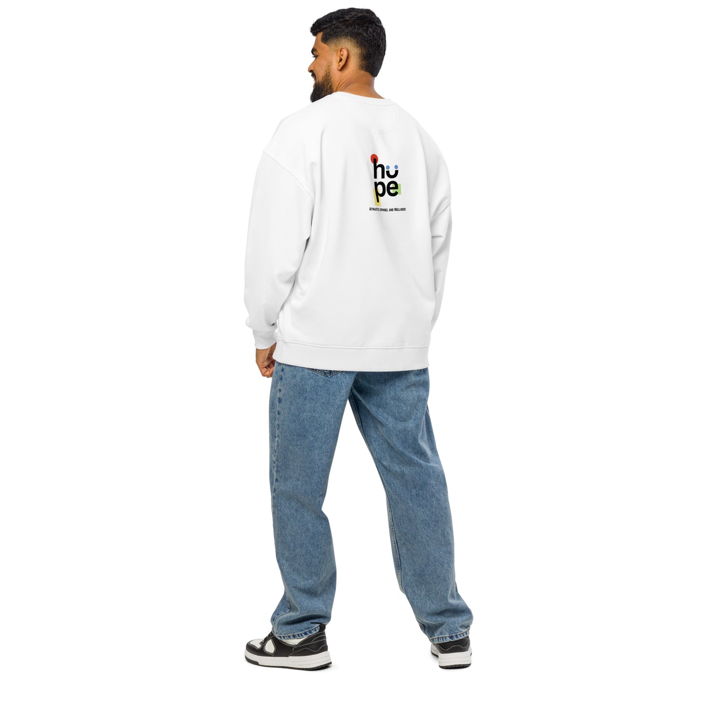 Men's Organic Oversized Sweatshirt Burn Calories Boxing | Fitness Apparel for Boxing Enthusiasts