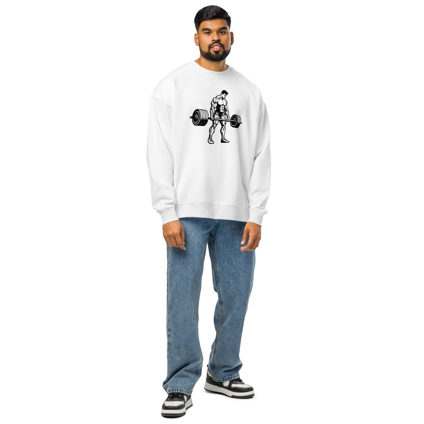 Men's Organic Oversized Sweatshirt Weightlifting | Fitness Apparel