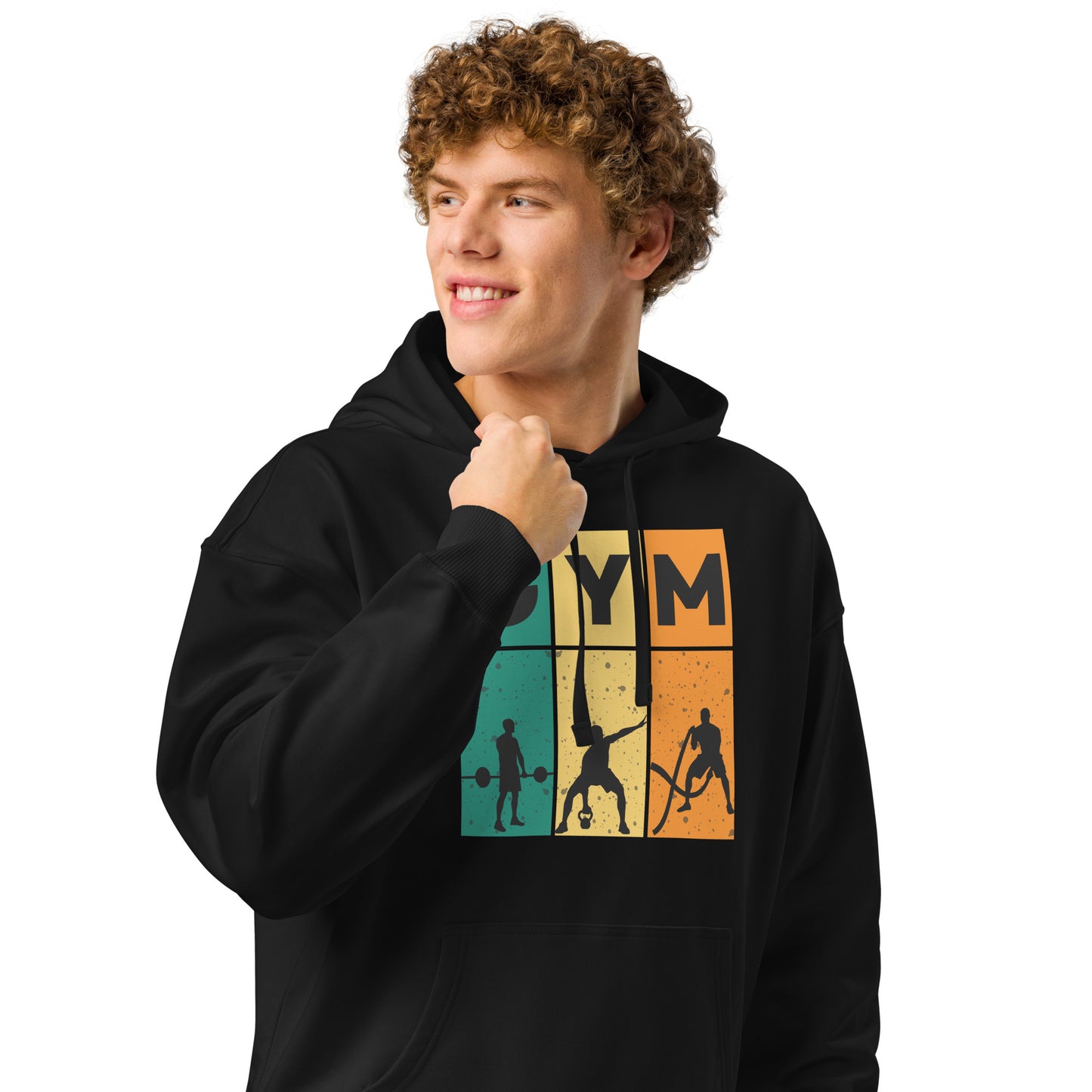 Men's Organic Relaxed Hoodie Gym | Fitness Apparel for Active Lifestyle