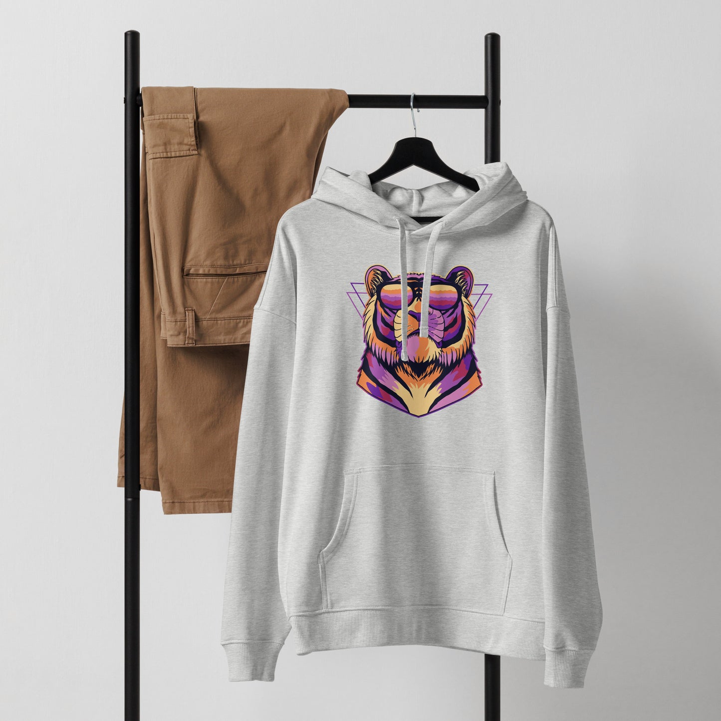 Men's Organic Relaxed Hoodie Gym Warm Up | Fitness Apparel