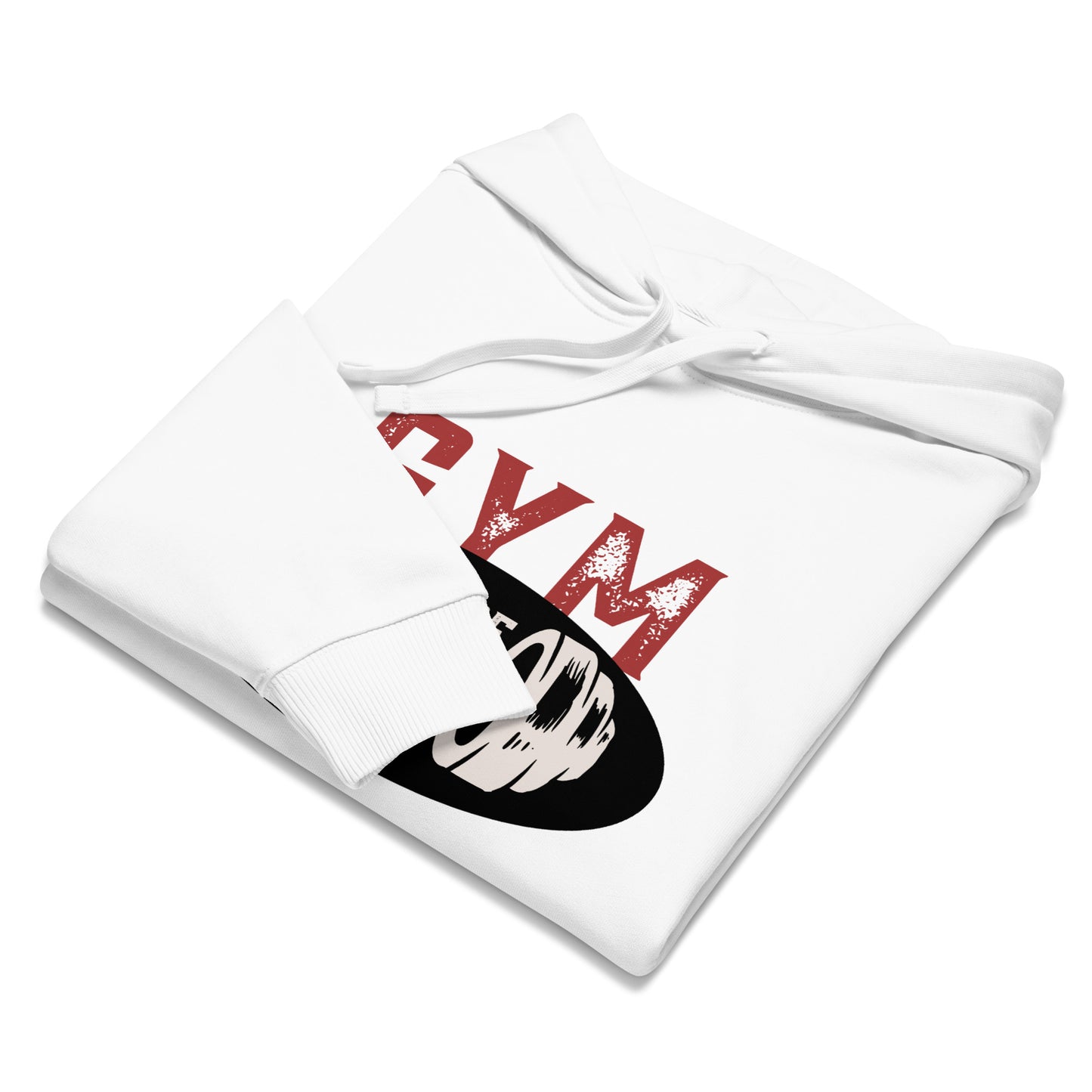 Men's Organic Relaxed Hoodie Gym Mode On | Sustainable Fitness Apparel
