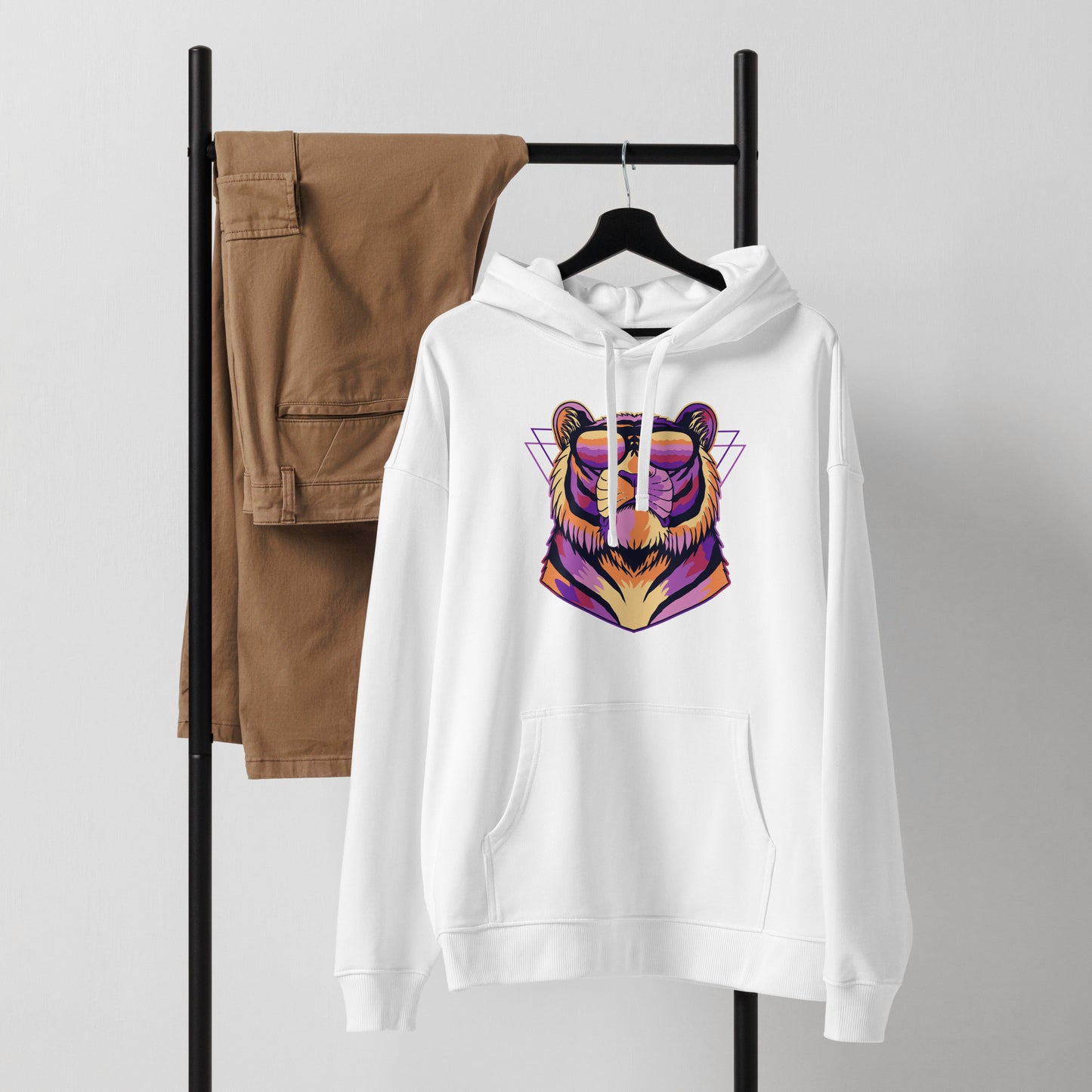Men's Organic Relaxed Hoodie Gym Warm Up | Fitness Apparel