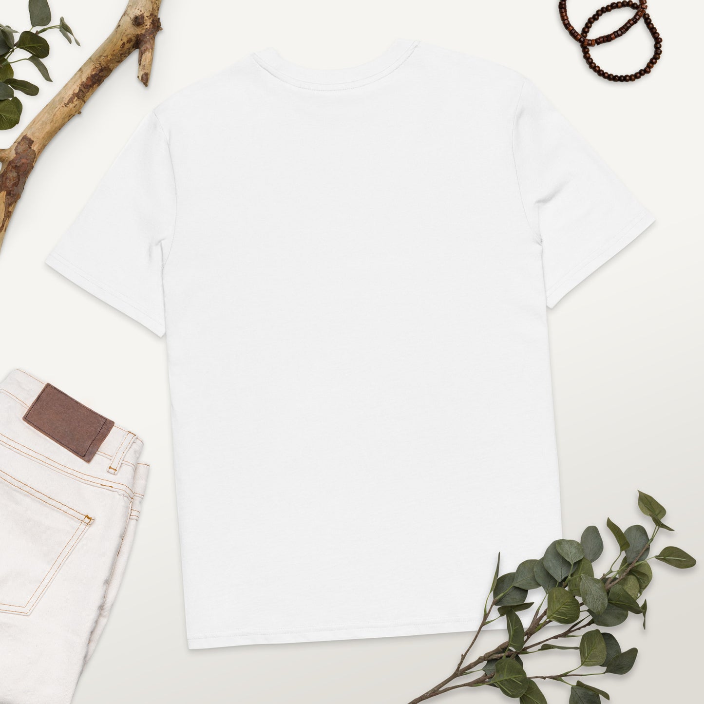 Men's Organic Ribbed Neck T-Shirt | Sustainable Casual Wear