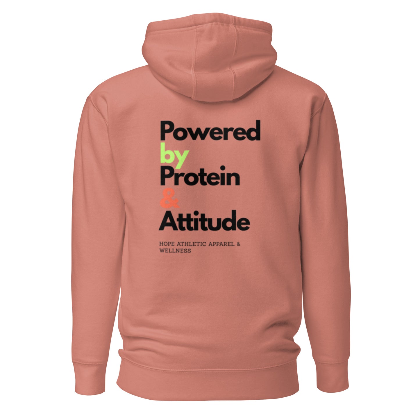 Men's Hoodie - Powered by Protein and Attitude for Ultimate Comfort -