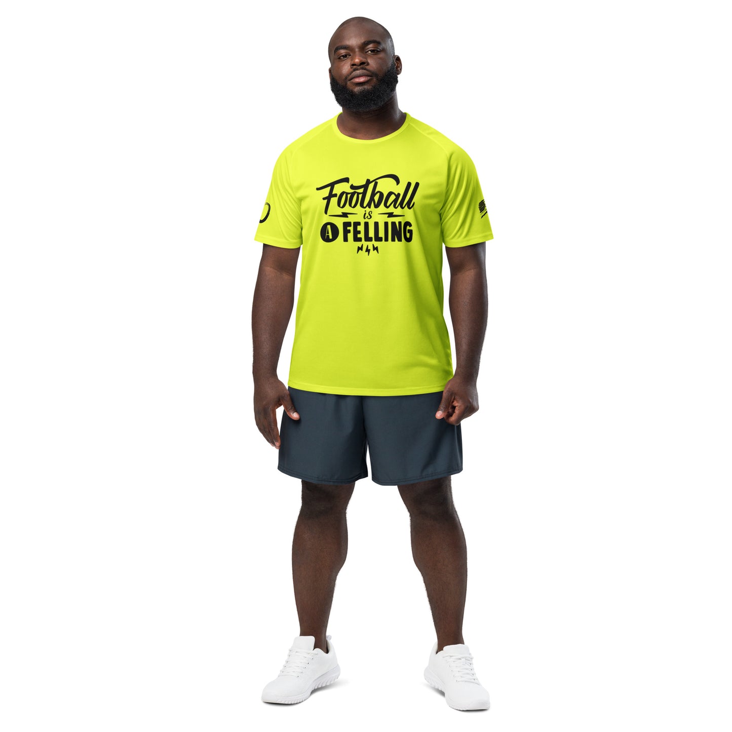 Men's Sports Jersey - Football is a Feeling for Ultimate Performance -