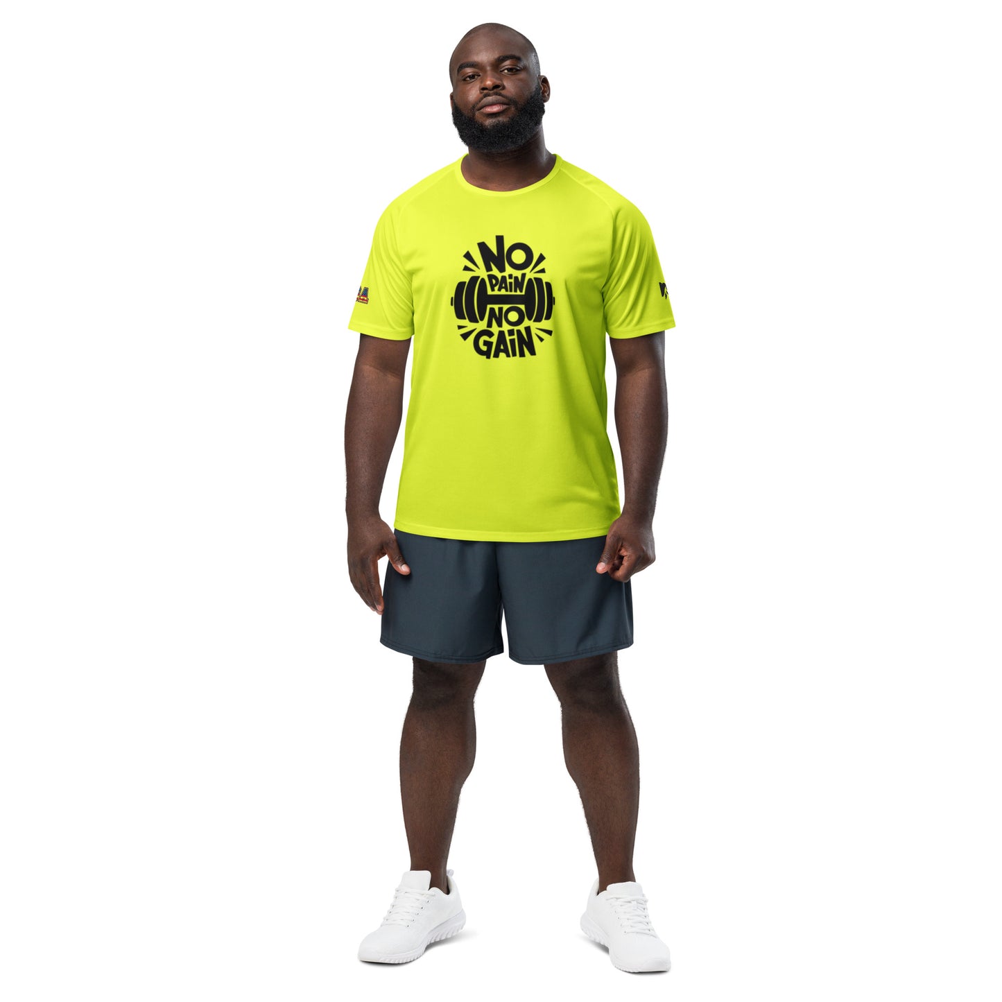 Men's Sports Jersey- Fitness No Pain no Gain -