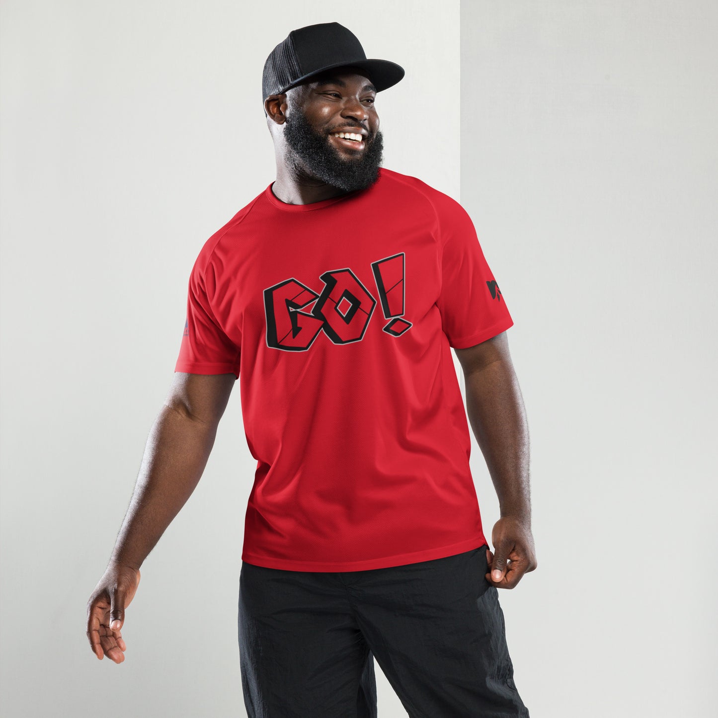 Men's Fitness Sport Jersey- Go! -