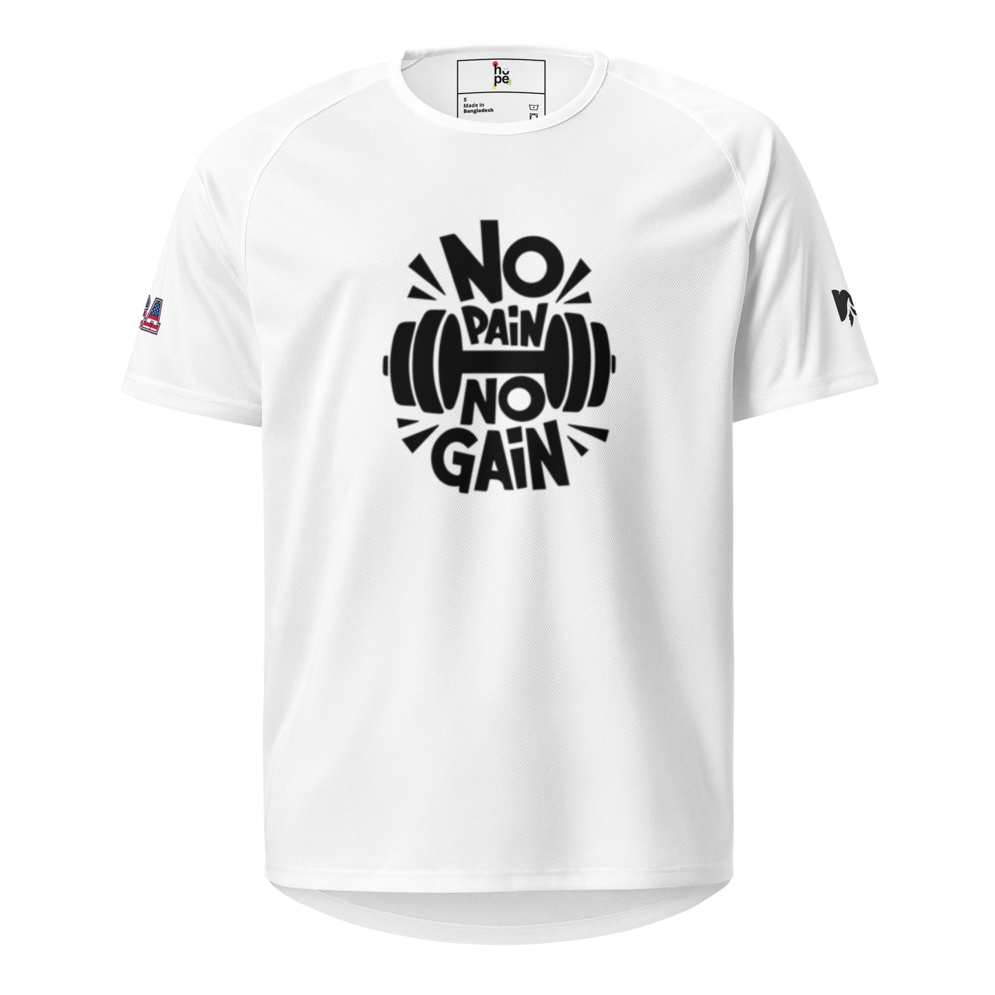 Men's Sports Jersey- Fitness No Pain no Gain -