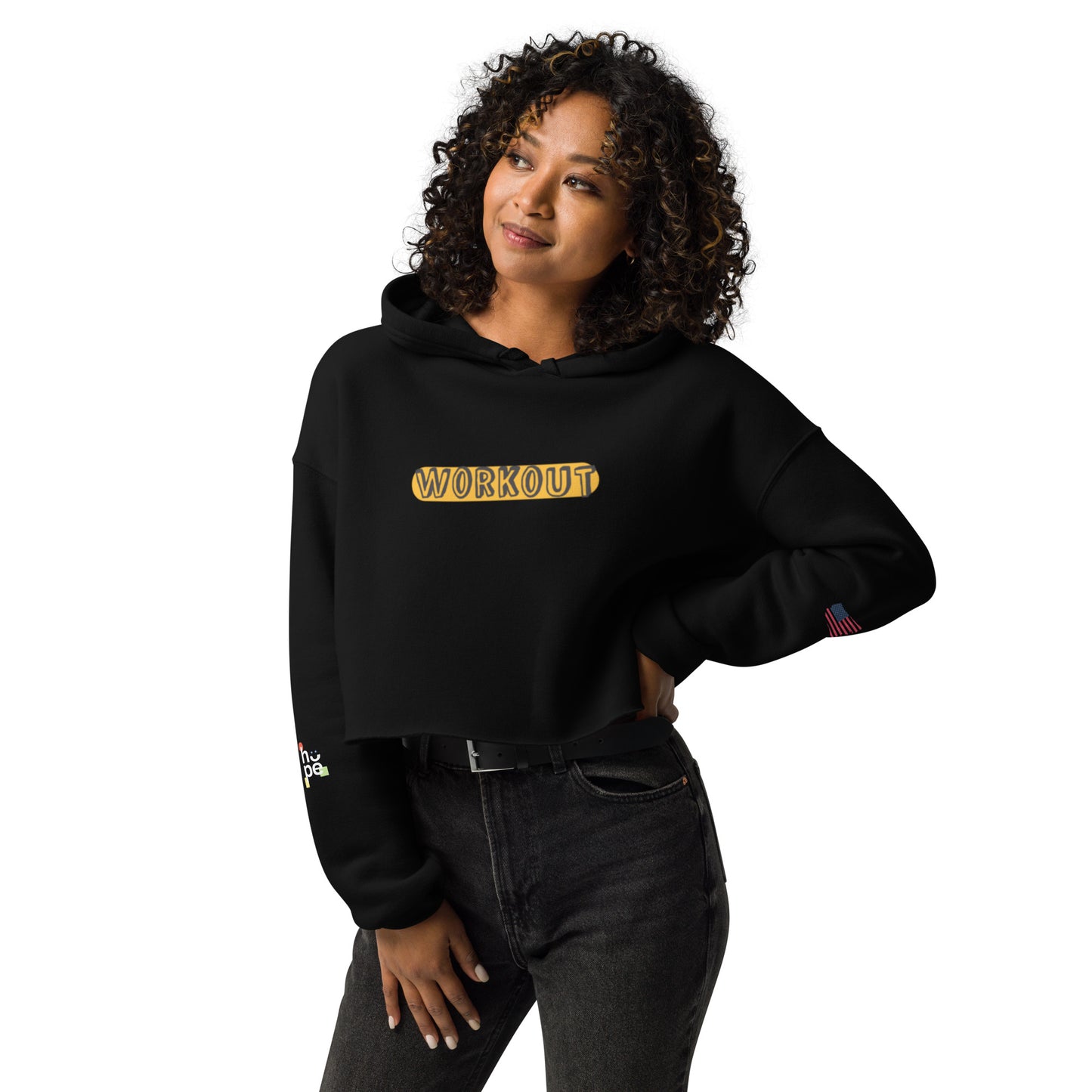 Crop Hoodie- Workout -