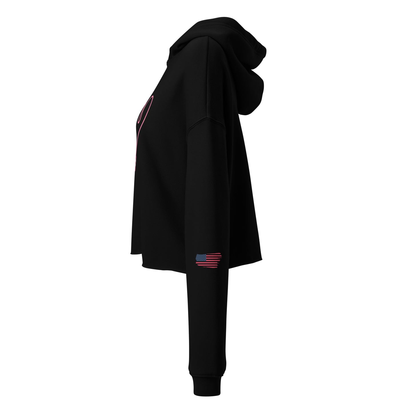Women's Crop Hoodie- Workout Love -