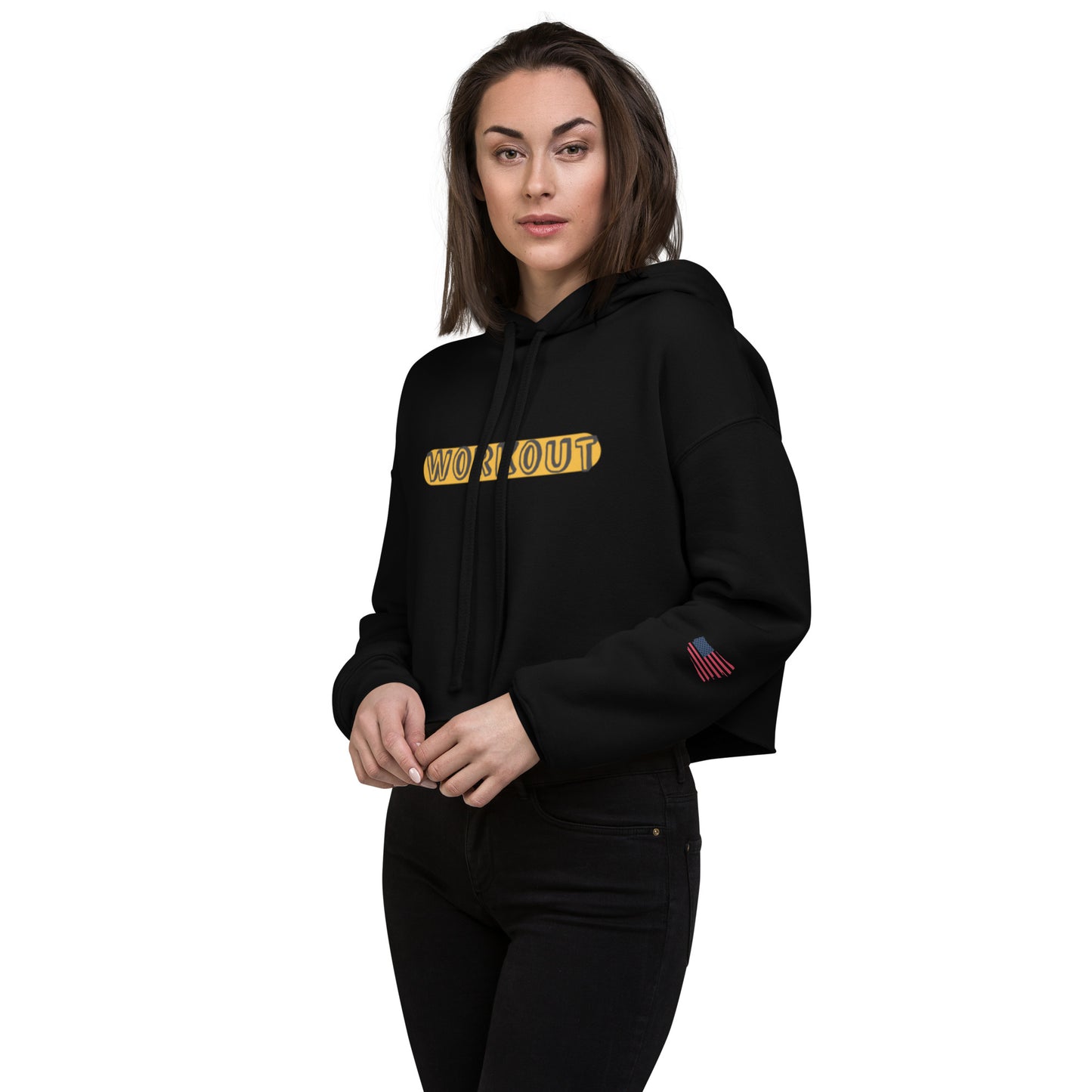 Crop Hoodie- Workout -