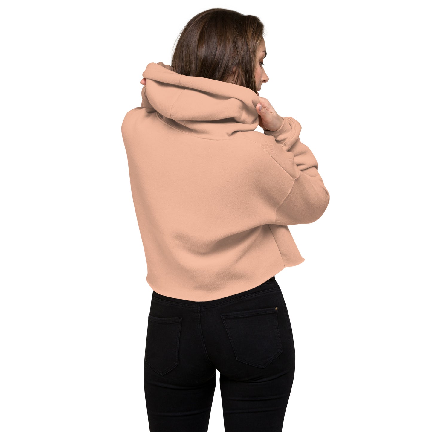 Women's Crop Hoodie- Hustle for the Muscle -