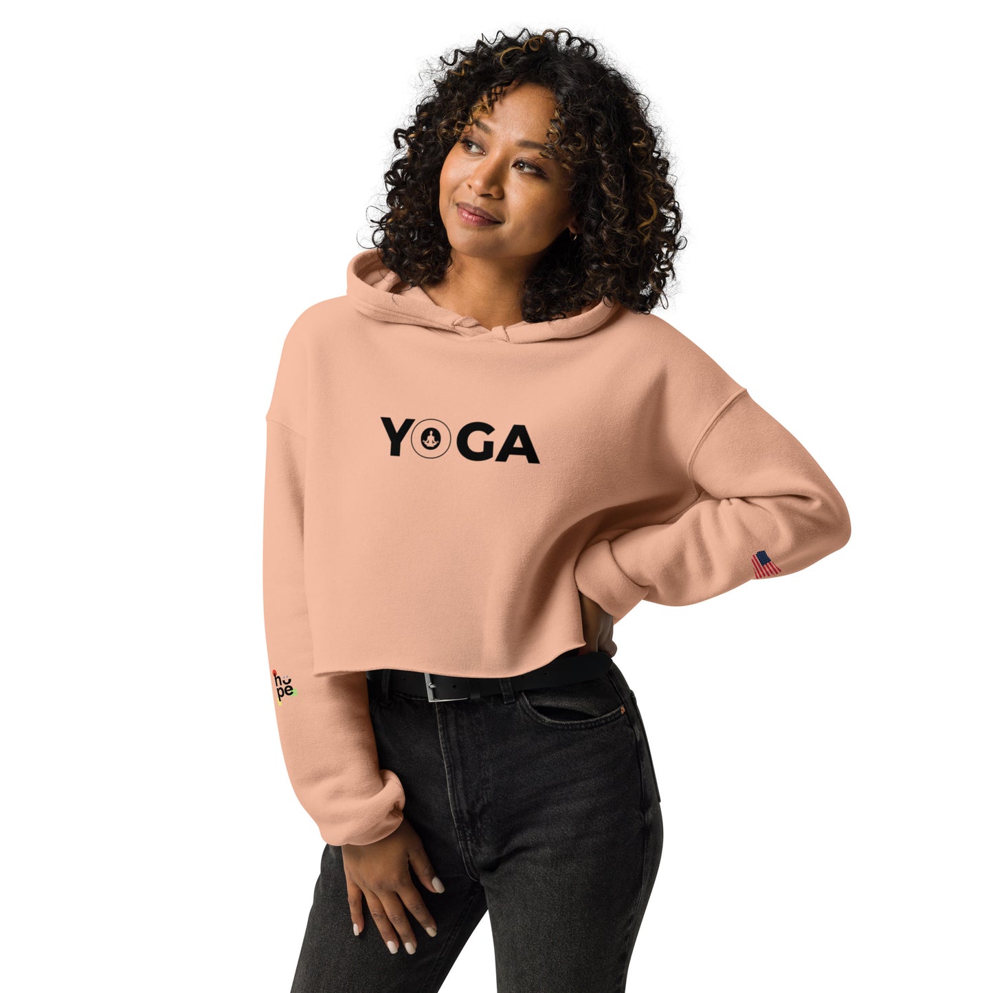Women's Crop Hoodie- Yoga -