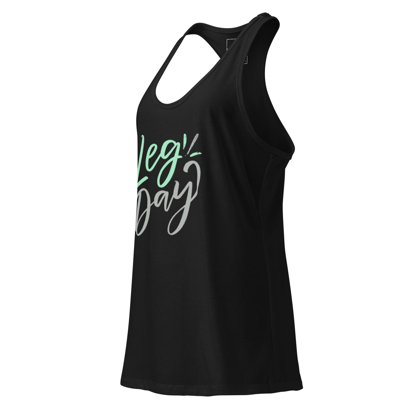 Women's Racerback Tank Top - Leg Day Fitted Style -