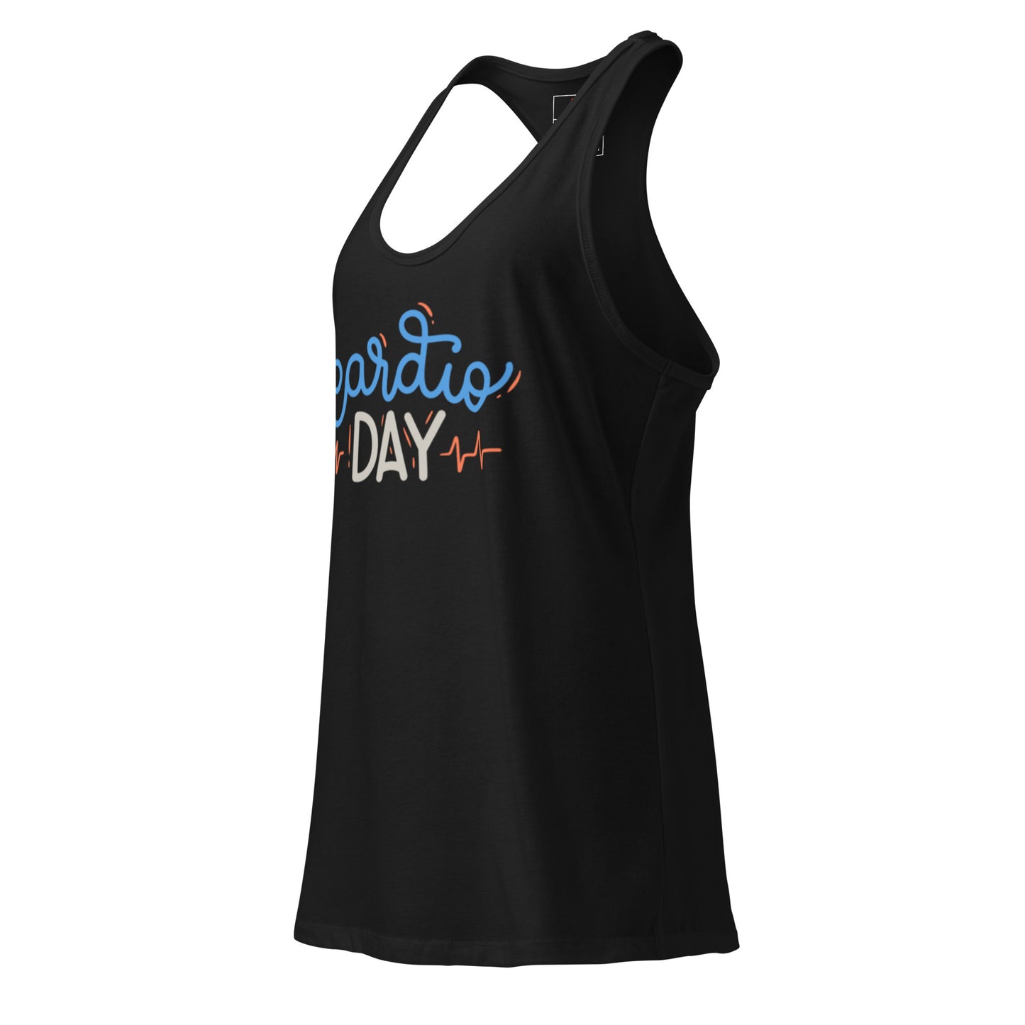 Women's Fitted Racerback Tank Top for Cardio Day Performance -