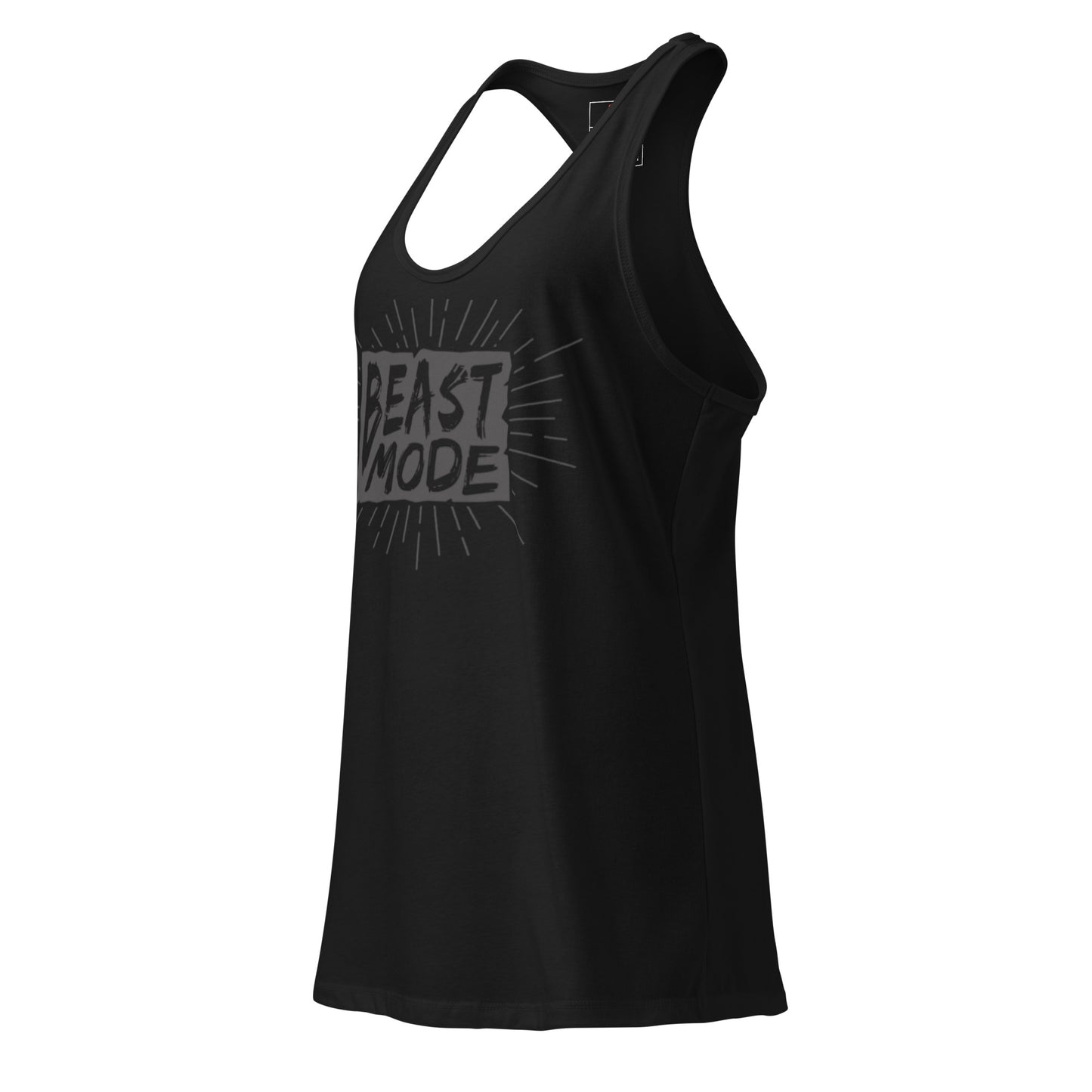 Women's Racerback Tank Top - Beast Mode Fitted Workout Apparel for Active Performance -