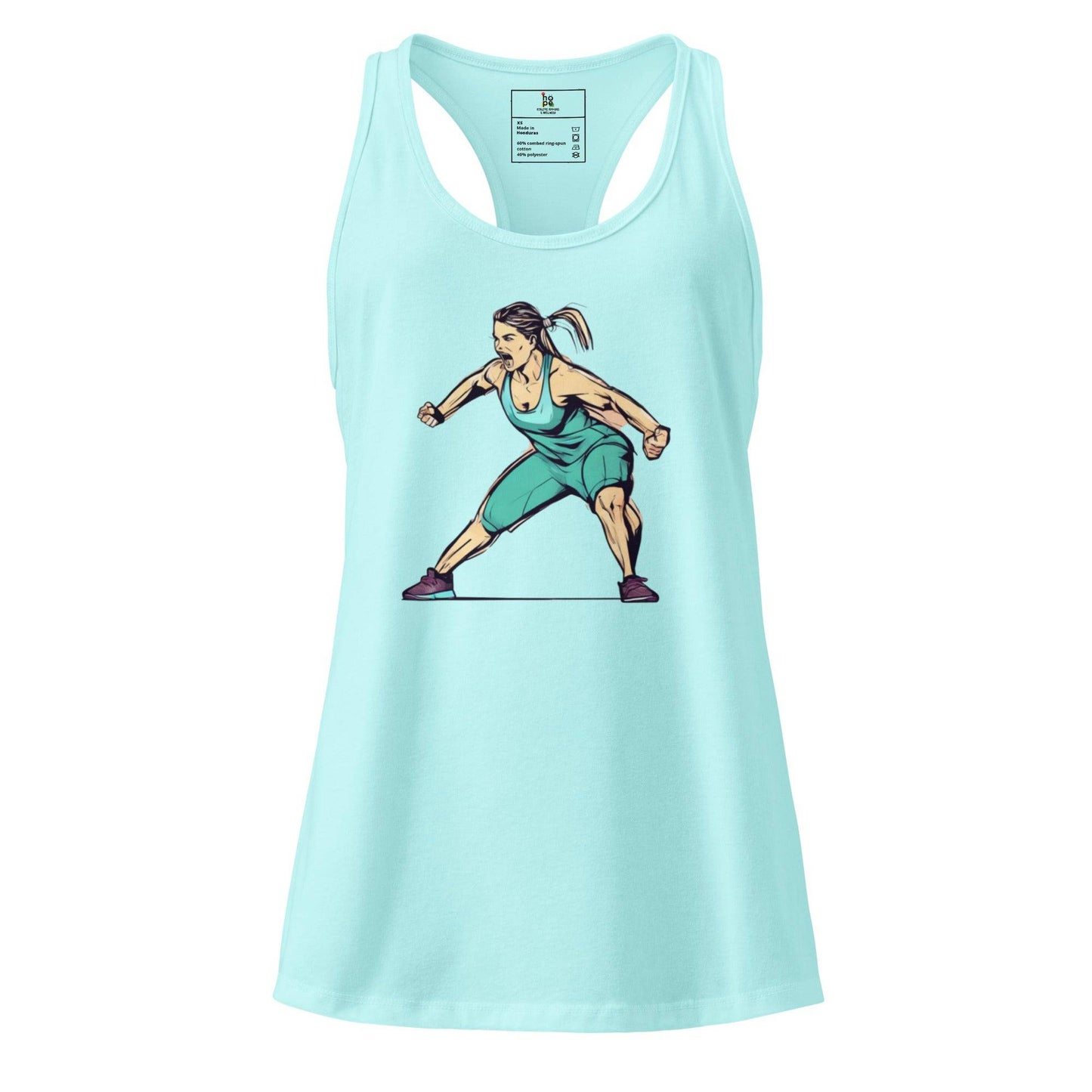 Women’s fitted Racerback Tank Top-Performance -