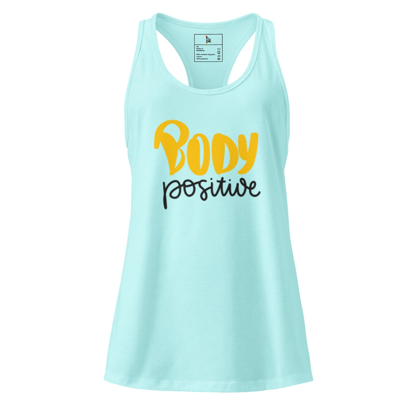 Women's Fitted Racerback Tank Top - Body Positive Style -