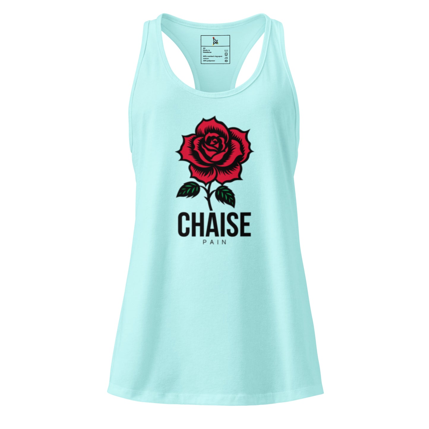Women's Racerback Tank Top - Fitted Chaise Pain Design -