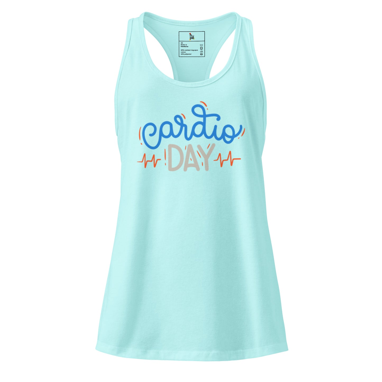 Women's Fitted Racerback Tank Top for Cardio Day Performance -