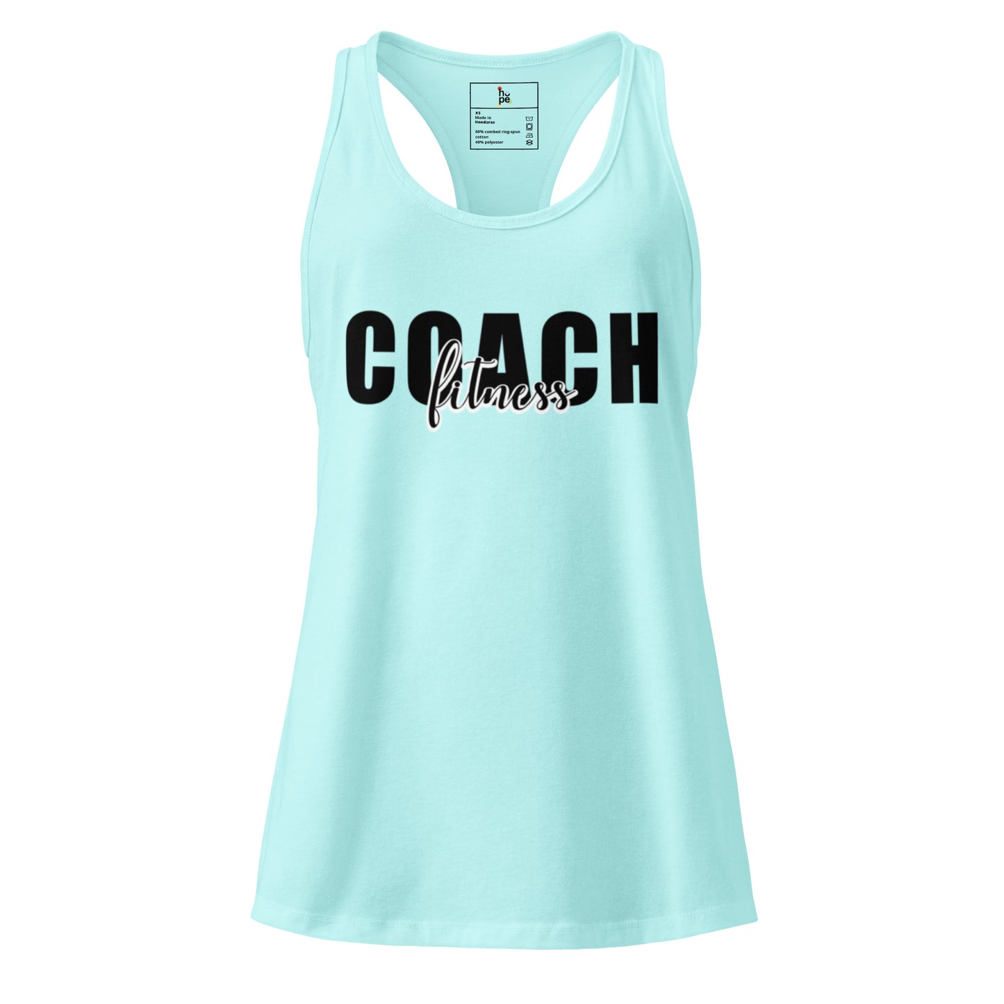 Women’s Fitted Racerback Tank Top - Perfect Women's Fitness Tank Top for Coaches and Athletes -