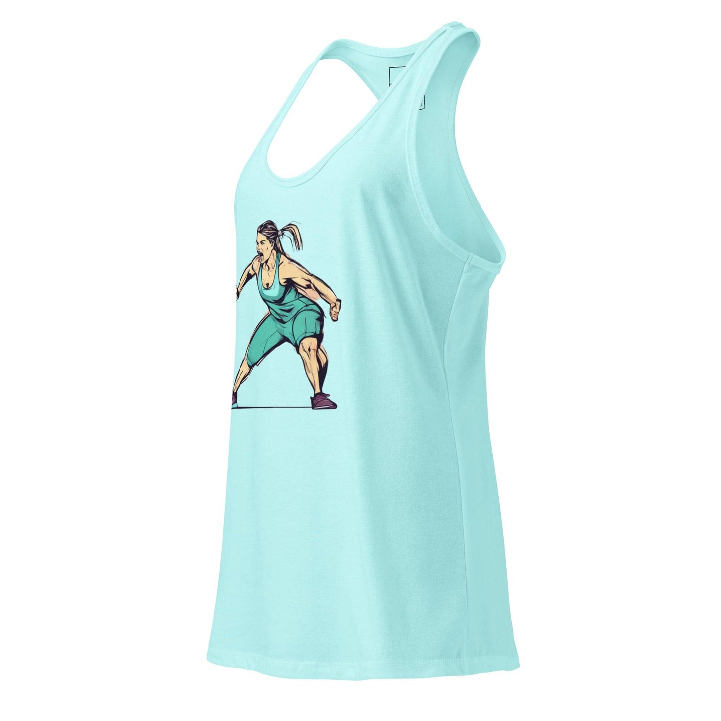Women’s fitted Racerback Tank Top-Performance -