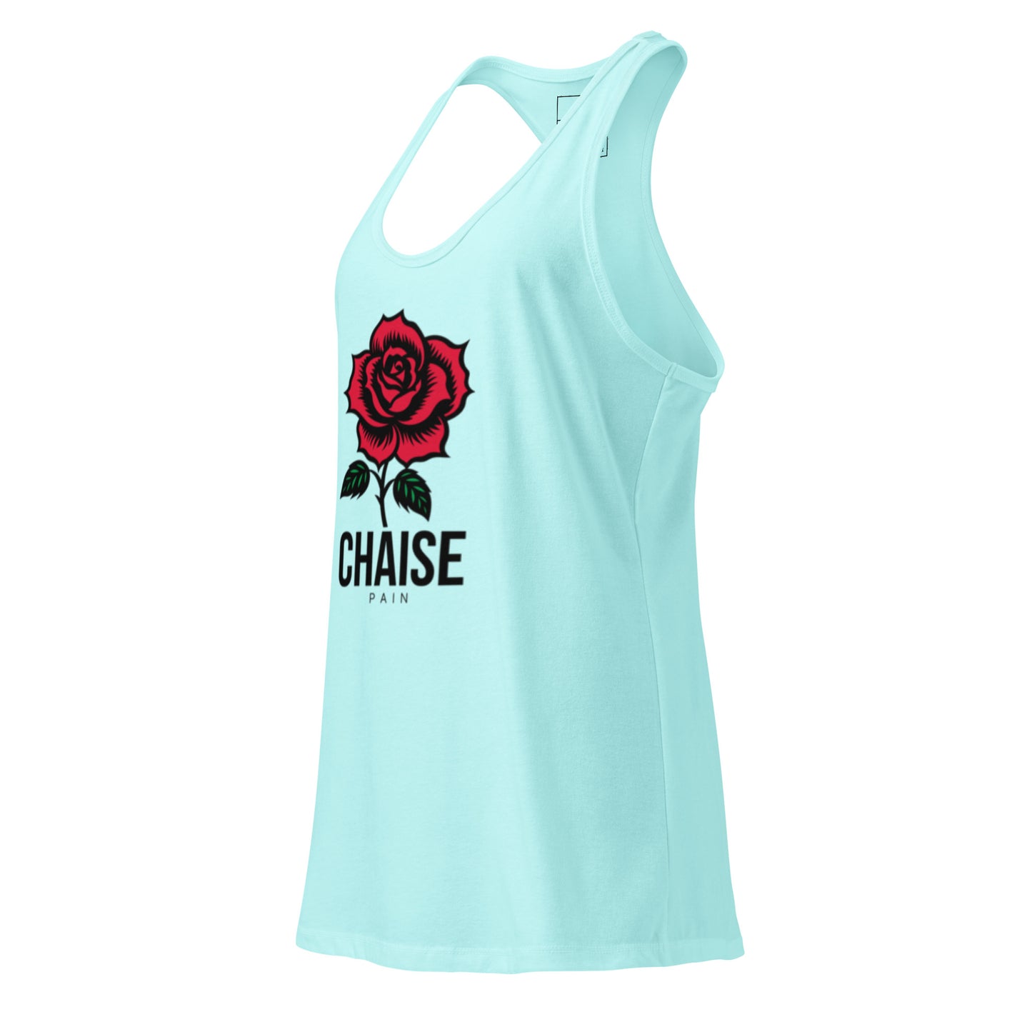 Women's Racerback Tank Top - Fitted Chaise Pain Design -