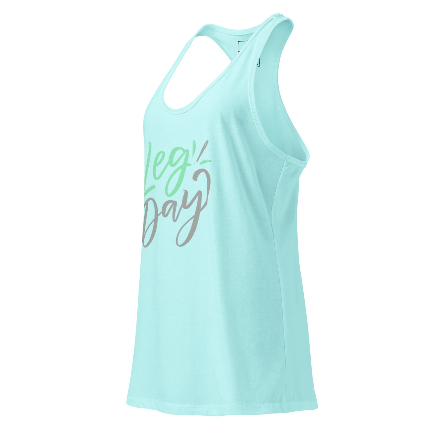 Women's Racerback Tank Top - Leg Day Fitted Style -